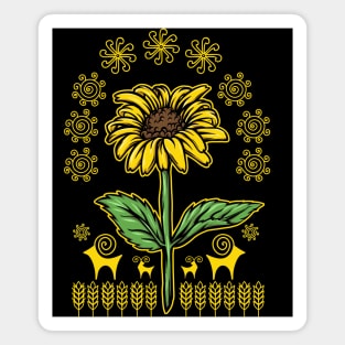 Ukrainian Ethnic-SUNFLOWER Magnet